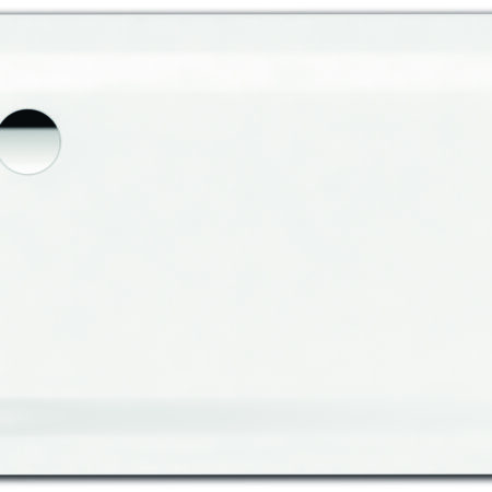 ALVA Forta Stahlemail Brausetasse 120x80x2,5cm, schwe. Mod.,Weiß oh.Füsse