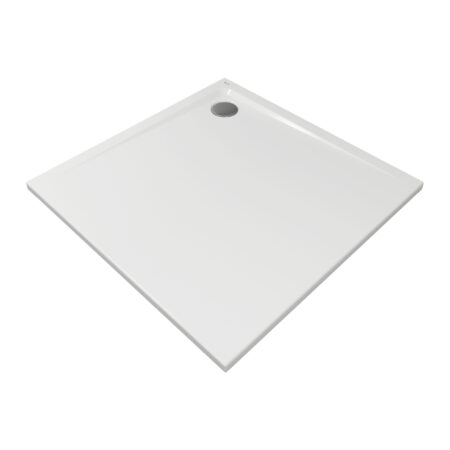 ALVA Idea 1.0 Acryl Brausetasse 100x100x4,5cm, Weiß ohne Füße