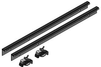 ALVA Era Montagewinkel Set 2x Wann- enrandleiste L=65cm, 2x Klickanker