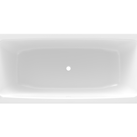 ALVA Forta Stahlemail Wanne Duo 180x80cm, schweres Mod., Weiß oh. Füsse