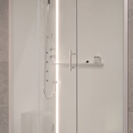 ALVA Spa 1.0 Dampfdusche m.Thermost. li. 120x80cm, Eckkabine, ESG Clean,Weiß