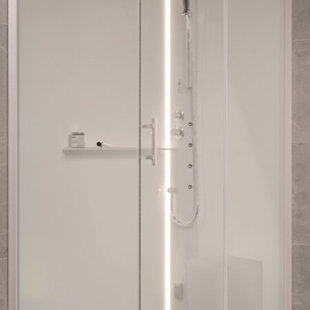 ALVA Spa 1.0 Dampfdusche m.Thermost. re. 120x90cm, Eckkabine, ESG Clean,Weiß