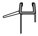 ALVA Dura Dichtleiste horizont. 6mm für Pendeltür 100cm