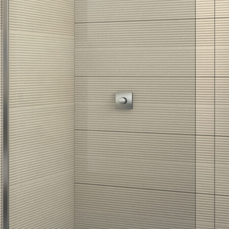 ALVA Dura Freistehende Seitenwand 97,8-100,8/200cm, Silber HGL, ESG Clean
