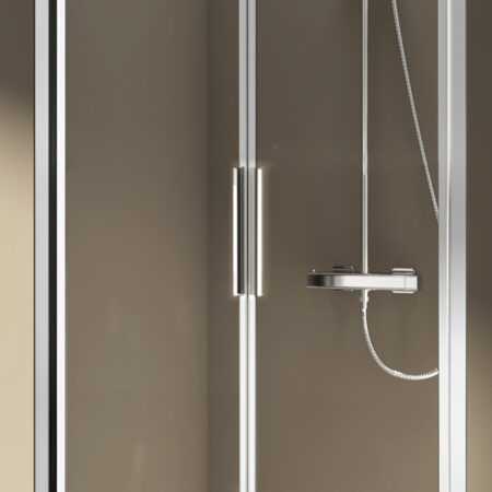 ALVA Dura Pendeltür 2-tlg. 90/195cm Silber Matt, Glas ESG