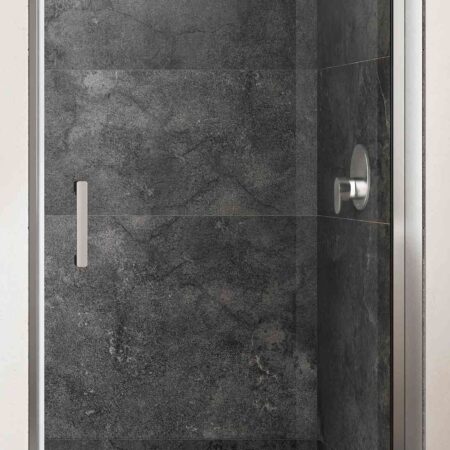 ALVA Ora Pendeltür für Nische 1-tlg. 76,8-82,3/200cm, Chrom gl., ESG