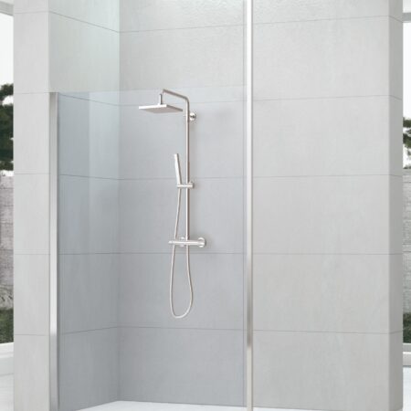 ALVA Spa 1.0 Deckenbefestig. f. freist. Seitenw. SPA 1.0, Länge 297cm,Silber HGL