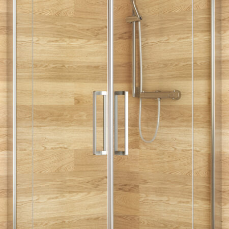 ALVA Viva 1.0 Eckeinstiegshälfte PT li., 87,7-90,2/200cm, Silber HGL, ESG