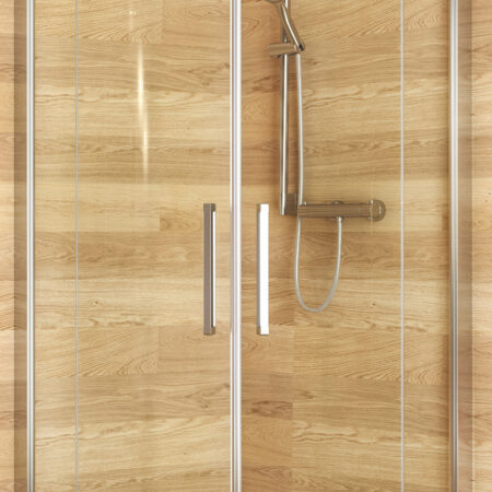ALVA Viva 1.0 Runddusche m.Pendelt. 87,9-90,4/200cm,R55, Silber Matt, ESG