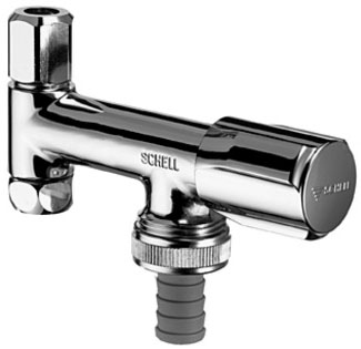 Geräteventil COMFORT, RFV, DN 10 G 3/8 IG, Schlauchverschraubung Ø 14,5 mm (DN 20 G 3/4 AG), Ø 10 mm (DN 10 G 3/8 AG), chrom