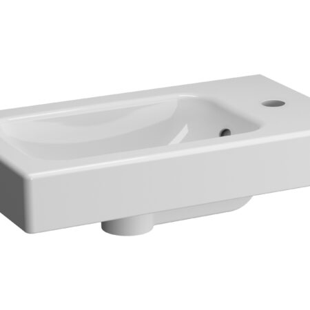 ALVA Aura Handwaschbecken Becken links, 50x28cm, Weiß