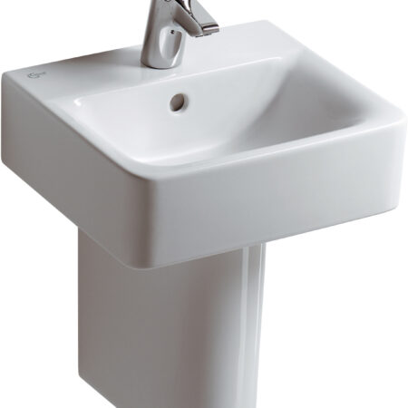 ALVA Bela Handwaschbecken 40x36cm, mit Hahnloch, Weiß