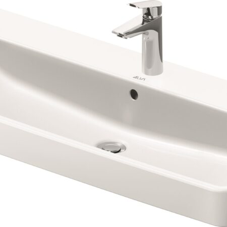 ALVA Juna Waschtisch 100x46cm mit Hahnloch, Weiß