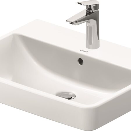 ALVA Juna Waschtisch 60x46cm mit Hahnloch, Weiß
