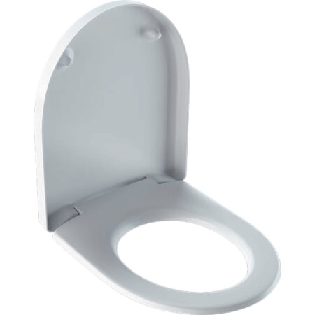 ALVA Prima WC-Sitz mit Deckel Absenkauto., Scharnier Messing ver.Weiß