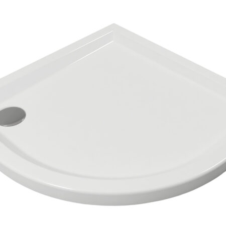 ALVA Una 1.0 Acryl Rundbrausetasse 100x100x6,5cm, R55, Weiß ohne Füße