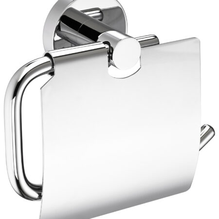 ALVA Una Toilettenpapierhalter mit Bügel und Deckel, Chrom