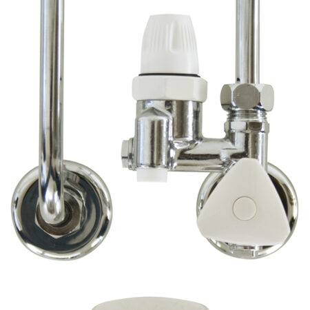 ALVA Una Speicheranschlussgar. 1/2", für Mittenmontage, Chrom