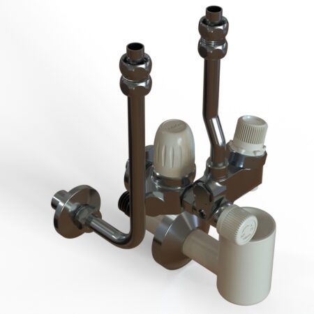 ALVA Nova Speicheranschlussgar. 1/2" m. 4 bar Druckmindervent., nickelfrei,Chrom