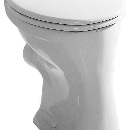 ALVA Una Stand-WC Flachspüler Abgang waagrecht, Weiß