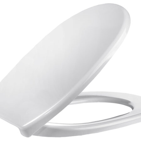 ALVA Varia WC-Sitz Push-Edelstahl- scharnier, abnehmbar, Weiß