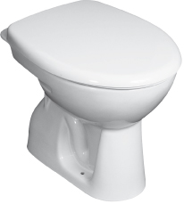 ALVA Una Stand-WC Tiefspüler Abgang senkrecht, Weiß