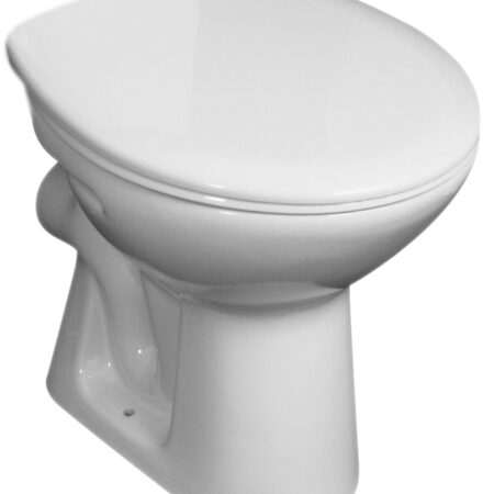 ALVA Una Stand-WC Tiefspüler Abgang waagrecht, Weiß