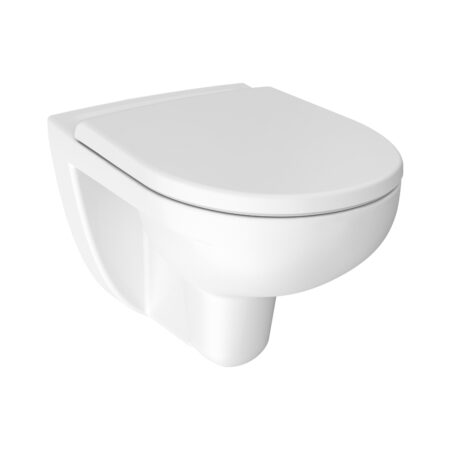 ALVA Una Wand-WC Tiefspüler spülrandlos, Weiß