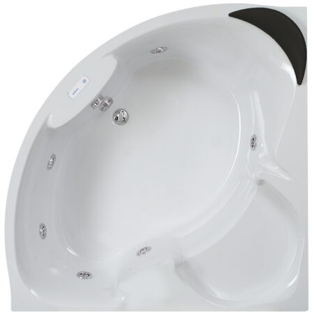 ALVA Spa Whirlwanne Eck-Duo 140x140cm, System Basic, Weiß