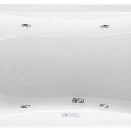 ALVA Spa Whirlwanne Körperform 180x80cm, System Basic, Weiß