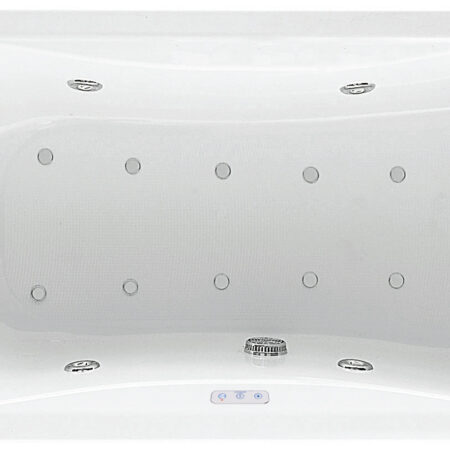 ALVA Spa Whirlwanne Körperform 180x80cm, System Plus, Weiß