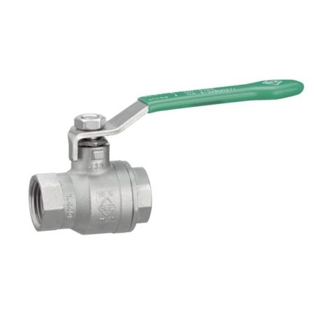 Kugelhahn 1/2 IG 2tlg 1.4408/PTFE PN40 DVGW Trinkwasser Hebelgriff