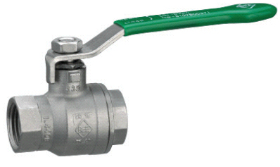 Kugelhahn 2" IG 2tlg 1.4408/PTFE PN25 DVGW Trinkwasser Hebelgriff