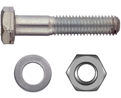 Schraubenset DIN931 A2 M16x65mm 4xSchrauben, 4xMutter, 8xBeilagscheibe
