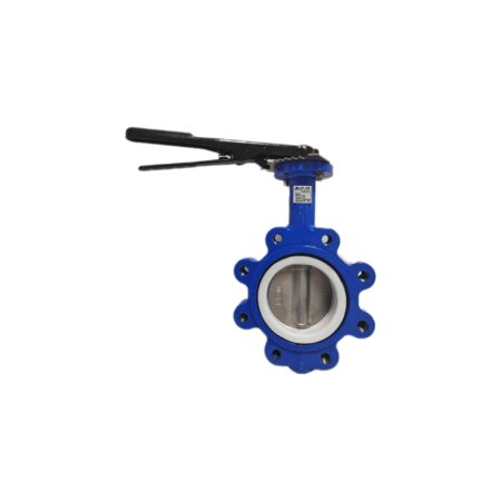 ALVA Anfl-Absperrklappe-L DN65 PN16 GGG Scheibe: 1.4408 Sitz: PTFE Rasth