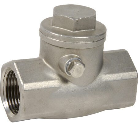 ALVA Edelstahlrueckschlagklappe 2" Innengew. CF8M met.dicht.+180GrC/16bar