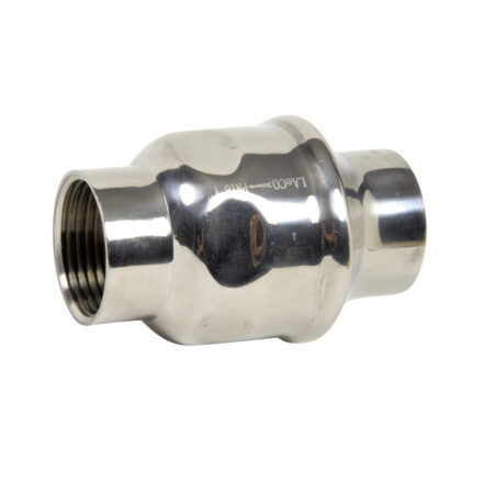 ALVA Edelstahlrueckschlagventil 2" IG 1.4308 weichdicht. FKM +150GrC/16bar
