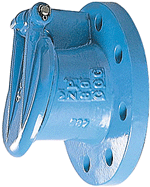 ALVA Klappenverschl.m.Flanschanschl. Fig.404 epoxidbesch.PN 16 DN  50 mm