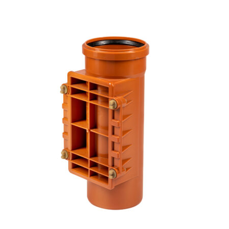 ALVA PVC -Kanal Putzstueck DN 125 mit rechteckigen Deckel