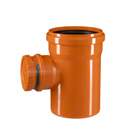 ALVA PVC -Kanal Putzstueck DN 250 mit runden Deckel