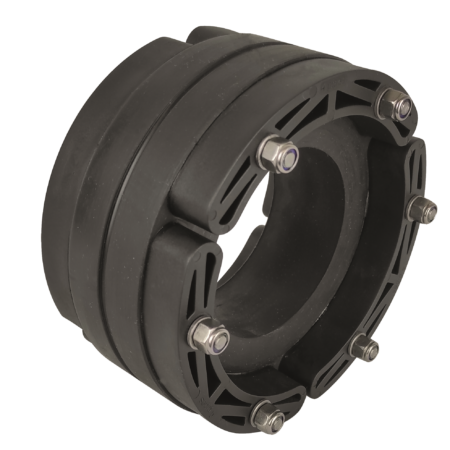 ALVA RDF 300/193-204 Druckpl. PA-6 get. B=1x40mm EPDM Schrauben V2A Muttern V4A