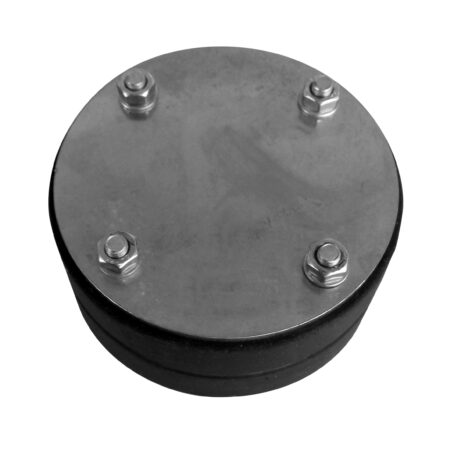 ALVA RDF DN100 blind Druckpl. PA-6 B=1x40mm EPDM Schrauben V2A Muttern V4A