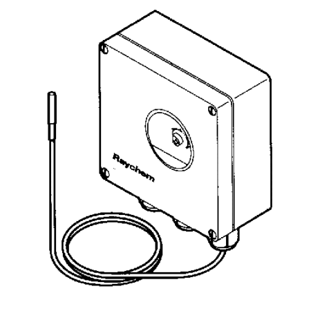 Elektronischer Thermostat für Temperaturerfassung mit Umgebungs-/Anlegefühler