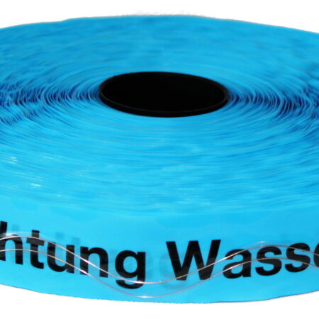 ALVA Ortungsband Nr.6, blau, Rolle 250m 40x0,15mm, Achtung Wasserleitung