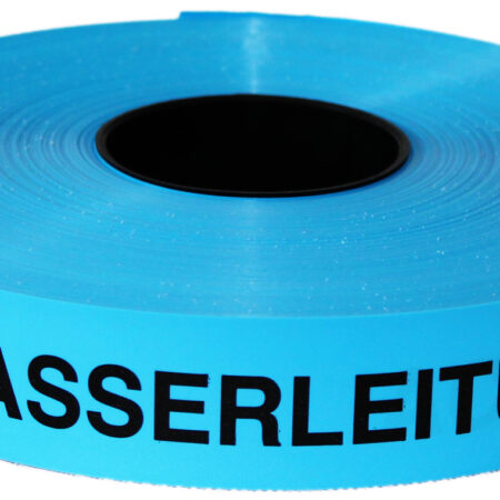 ALVA Trassenwarnband, blau, Rolle 250m, 40x0,15mm, Achtung Wasserleitung