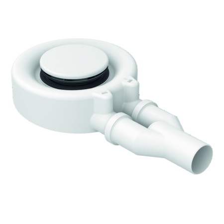 BetteScope, seitlich - 0,85 l/s, Ab- und Überlauf, Duschfläche, Duschwanne, 370x210x80 mm, Weiß, Kunststoff, glasierter Titan-Stahl