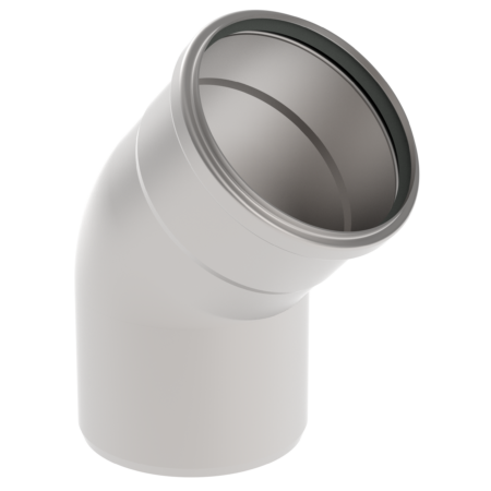 BLÜCHER EuroPipe 45Gr.Rohrbogen 1.4301, 125 mm