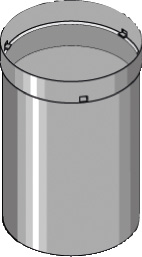 BOSCH Vorlaufstrecke bei Verw. GWR 110, für Gas-Durchlauferhitzer Compact 4