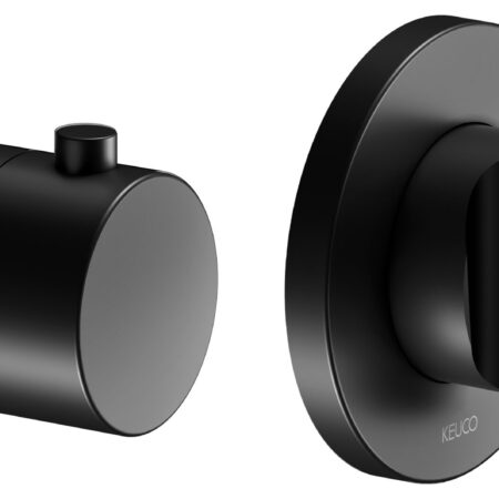 Keuco Passion Koll.1 THST-Arm. FS rund Umstellventil, 2 Verbraucher, schwarz m.