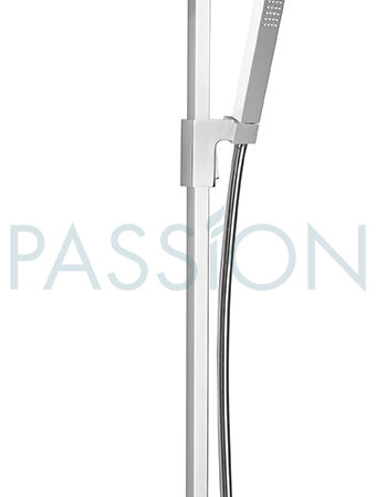 Regenwerk PASSION Brausest.-Set, eckig 950mm inkl. Montages.,1600mm Brauseschl.